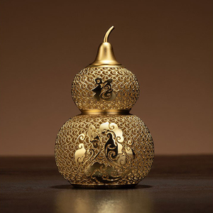 铜师傅纯铜十全十美家居饰品客厅玄关寓意好的摆件工艺品乔迁礼物