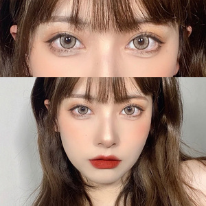 南瓜马车美瞳女半年抛大直径14.5蓝纹奶酪彩色隐形近视眼镜美乐菲