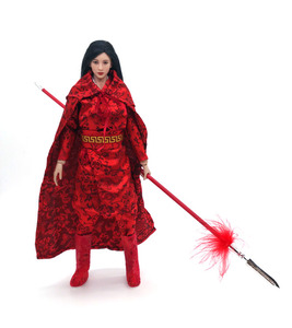 1/6古代女兵人服饰配件 龙纹窄口袍 盔甲内里 古装套装 现货包邮