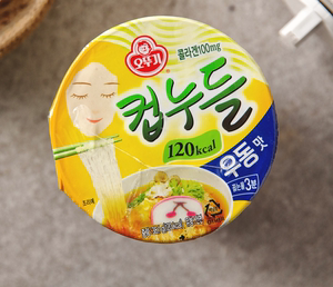 店长力荐韩国直邮  不倒翁ottogi 低卡粉丝杯面  含胶原蛋白