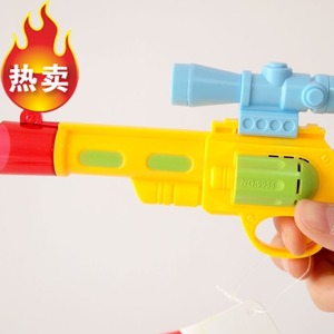 创发正品Q版左轮枪迷你小手枪电动枪声光儿童玩具婴幼儿益智玩具