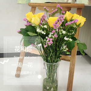 鲜花同城速递包月套餐家庭生活鲜花办公室商务用花瓶插花定期配送