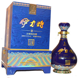 新疆伊力特酒伊力特玖伍至尊白酒浓香型50度500克粮食酒