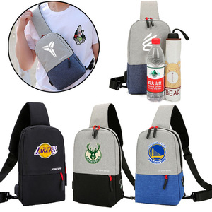 科比欧文库里詹姆斯nba胸包 湖人勇士快船凯尔特人篮球斜挎包单肩