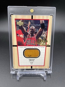 nba球星卡1999 ud final floor乔丹最后一投地板卡 公牛队 1:2500