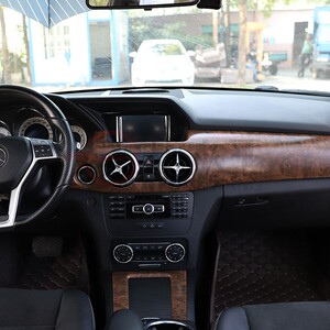 适用奔驰glk300改装内饰glk260 200中控空调水杯扶手箱面板装饰贴