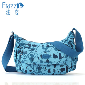 frazzil/法姿尼龙休闲女包 夏季小单肩斜挎女士包 轻便防水布包