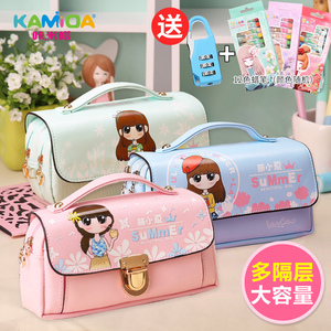 密码文具盒创意笔袋韩国小清新简约女小学生文具用品初中生铅笔盒