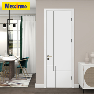 mexin美心木门木质复合环保烤漆简约多色室内门套装门卧室门n255