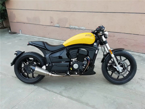 国四大地鹰王梦马400太子 单摇臂运动续航个性太子摩托车双缸水冷