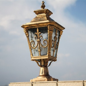 欧式柱头灯复古尖花围墙灯别墅院子大门柱子灯户外小区花园庭院灯