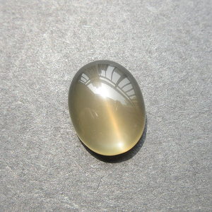 01天然非洲强月光效应灰月光石猫眼灰色透明长石猫眼椭圆裸石矿标