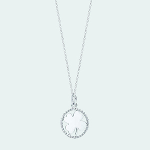 香港正品代购蒂芙尼项链tiffany co.四叶草纯银扭边925吊坠 包邮