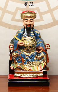 鲁班树脂神像木匠祖师家居摆件装饰原创设计工艺品正品