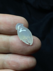 冰种翡翠a货玉石螃蟹钳子代代有钱挂件立体吊坠精品瑞丽珠宝证书