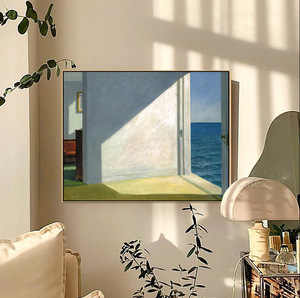 靠海的房间 edward hopper 霍普爱德华装饰画客厅书房卧室酒吧画