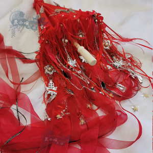 花城伞华丽血雨探花银蝶伞天官赐福cos道具汉服古风红油纸伞