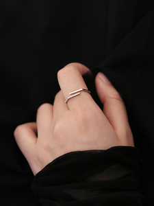 宝格丽925戒指女纯银时尚ins小众个性日系轻奢食指小众冷淡风尾戒