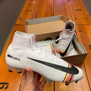 耐克nike cr7男超顶刺客12 彩虹 fg真草长钉c罗足球鞋 aj3547-009