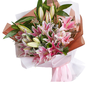 百合生日鲜花配送安庆太湖宿松望江岳西怀宁潜山县同城桐城花店送