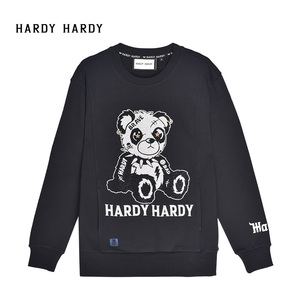 hardy hardy烫钻款勇敢熊猫休闲长袖卫衣h21w21wko129