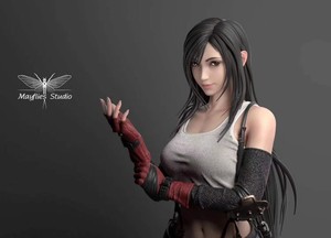 幻都gk 1/4 太空战士 ff7 蒂法 tifa 手办树脂白模(无地台版)