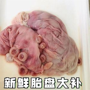 5斤新鲜现杀羊胎盘羊胎衣装羊包衣不带羊羔简单清洗不含杂质顺丰