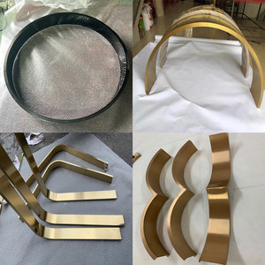 不锈钢圆弧包边收口条天花吊顶饰装收口条弯弧金属收边弧形套定制