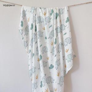 雅赞竹纤维纱布被薄款 夏季宝宝浴巾 空调房毛巾被 婴儿纯棉盖毯