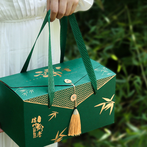 端午节粽子礼盒包装盒空盒高端商务定制送礼品盒粽子包装袋手提袋