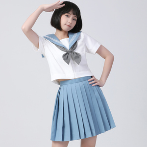 水蓝色jk制服