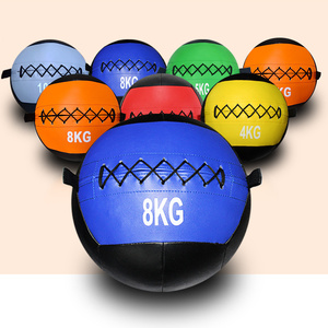 健身软式药球实心弹力砸地墙球私教小工具核心力量训练器材重力球