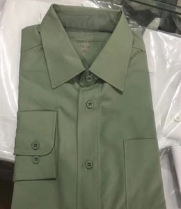 全新正品内衬衫男款松枝绿长袖陆衬衣男休闲正装衬衫衬衣橄榄绿