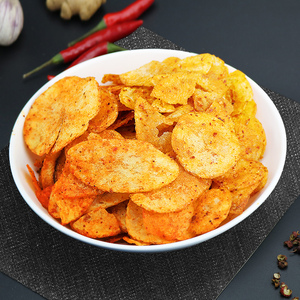 贵州特产小吃麻辣味土豆片现炸 洋芋片薯片休闲黔椒苑零食250g/包