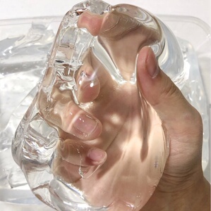 解压液态玻璃泥巴鲁鲁哥 高透仿液态玻璃令面扎泡解压玩具越玩越