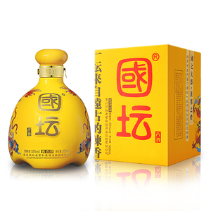 贵州国坛老窖酱香型白酒10年金祥龙古酒53度500ml单瓶装