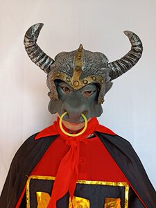 万圣节成人西游记妖怪面具牛魔王面具牛魔王装扮服装牛头套牛头