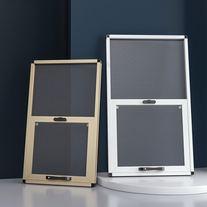 上下推拉纱窗高透网防蚊网免打孔金刚网纱窗外推窗防盗纱窗网自装