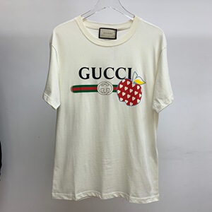 gucci/古驰 2021新款彩色苹果图案短袖t恤女i印花半袖男女