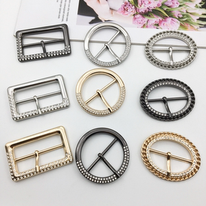 金属日字扣三档扣衣服t恤衣角风衣裙子服装配件镶钻腰带扣调节扣