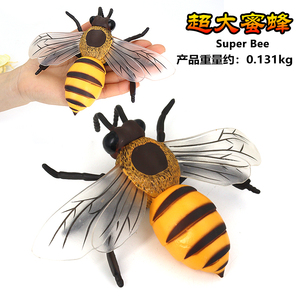 仿真昆虫超大蜜蜂模型玩具大黄蜂塑胶标本胡蜂儿童科教育认知礼物