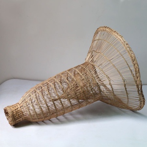 手工倒须喇叭口竹编鱼篓泥鳅黄鳝笼怀旧装饰农家送礼(大号)天然
