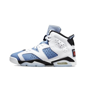 air jordan 6 unc aj6北卡蓝乔6大学蓝篮球鞋 384665-410