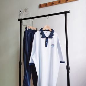 绮雅婷汕头市潮南实验学校夏季校服潮实夏服短袖长裤小学生初高中