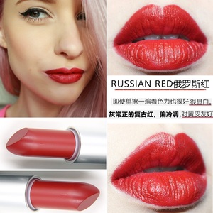 mac魅可哑光口红russian red 612俄罗斯红暖调大红复古正红色显白