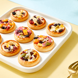 顶丰披萨小饼超浓坚果披萨小饼咸蛋黄坚果牛轧饼干曲奇饼干小零食