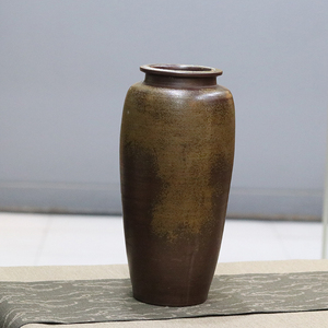 禾先山房 日本备前烧小花瓶 桌面花器 客厅居家摆件 木村陶峰作品