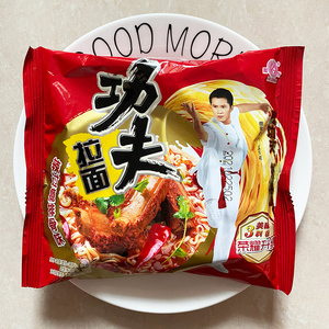 和统功夫拉面辣过瘾红烧排骨味方便面懒人速食泡面夜宵84克*8袋装