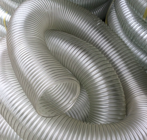厨房排烟管 铝箔吸排烟管伸缩 油烟机配件管道烟道透明钢丝软管