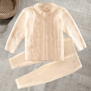 宝宝纱衣针织衫开衫婴儿棉纱衣毛线衣新生儿纯棉线衣弹性毛衣套装